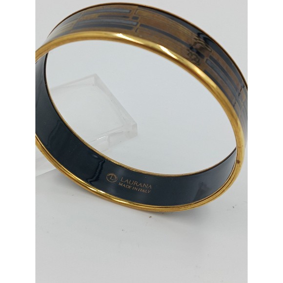 Vintage Laurana Geometric Bangle Bracelet - Picture 2 of 6